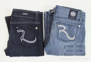 Rock & Republic 2 Pc Dark Wash & Light Wash Boot Cut Jeans Set Size 26 