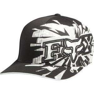  Fox Racing Quasar Flexfit Hat   Large/X Large/Black 