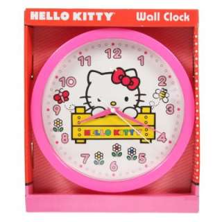 Sanrio Hello Kitty Wall Clock Analog Girls Kids Playroom Bedroom Tell 