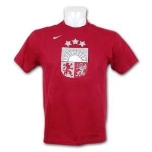    Team Latvia IIHF Team Color Logo T Shirt