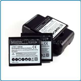 3x 1600mAh New Battery For HTC Inspire 4G Desire HD Surround 7 Wall 
