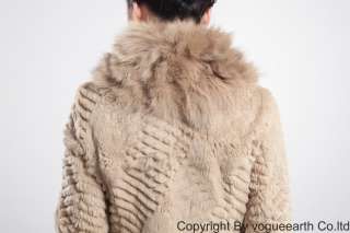665 new real fox rabbit fur 4 color jacket/coat/ourwear  