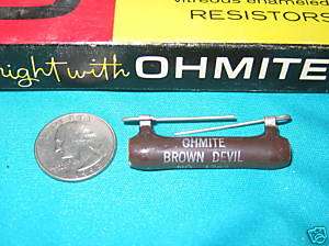 Resistor 1 Ohmite Brown Devil 17500 Ohm 10 Watt NOS  