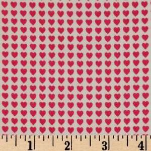  44 Wide Be My Valentine Heart Stripe Fuchsia Fabric By 