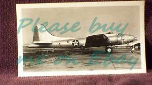 1950s 60s Vintage Plane Photo V531 BOEING B 17E  