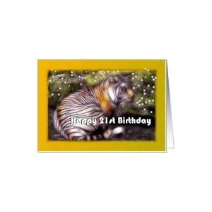  Happy Birthday ~ Age Specific 21st ~ Fractalius Bengal 