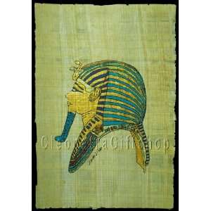  ancient art  Mask Of King Tut Papyrus
