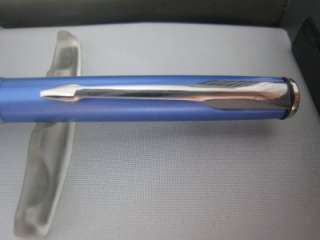 NEW PARKER SATIN BLUE INSIGNIA BALL POINT PEN GIFT  