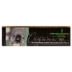 Endangered Species Organic Dark Chocolate Bar Cherries, Koala, 16pk 