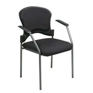  Office Star   Visitors Chair With Arms And Upholstered 