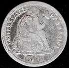 USA 1876 CC Legend Obverse Seated Dime Very Good  