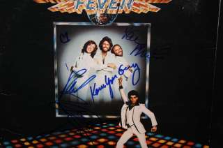 SIGNED SATURDAY NIGHT FEVER LP GIBB BEE GEES TRAVOLTA INPERSON  