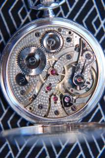 1930s Rolex Precision Lever 17 Jewel Platinette Pocket Watch  