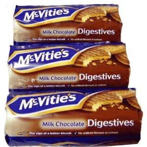 McVities Milk Chocolate Digestives 300g 3 Pack  Grocery 