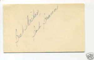Bob Braun Cincinnati Ohio 1950s Radio Signed Autograph  