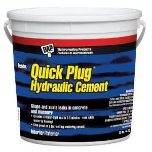  Dap 14090 Quick Plug Hydraulic Cement 10 Pound Pail