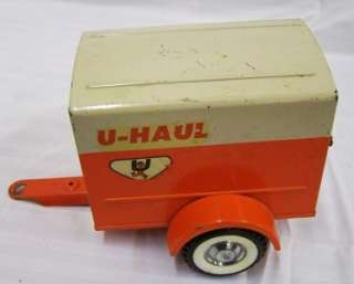 Vintage 1960s NYLINT UHAUL FORD PICK UP TRUCK with 2 TRAILERS  