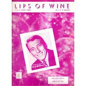  Sheet Music Lips Of Wine Andy Williams 211 Everything 