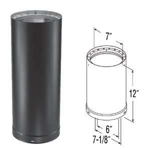 DuraVent 8612 12 Double Wall Black Pipe,