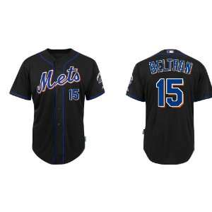  New York Mets #15 Carlos Beltran Black 2011 MLB Authentic 