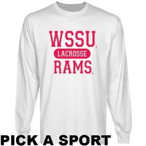  Winston Salem State Rams White Custom Sport Long Sleeve T 