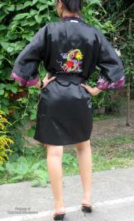 Reversible 100% Thai SIlk Dark Purple Unisex Gown szXXL  