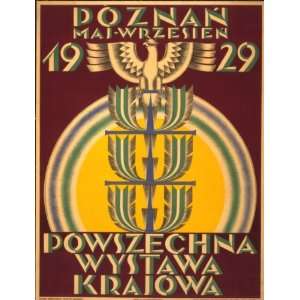  1929 poster Poznan maj wrzesien 1929  Powszechna wystaw 