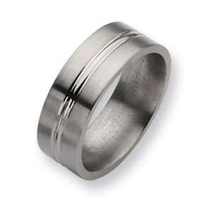  Titanium 8mm and Polished Band TB119 11.5 Jewelry