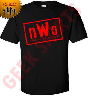   Order Logo T SHIRT nWo shirt YOUTH ADULT tee YL 5X WCW   RED  