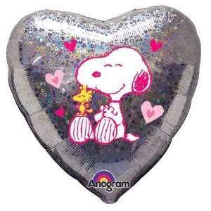    Love Balloons   18 Snoopy Love Hearts Holographic Toys & Games