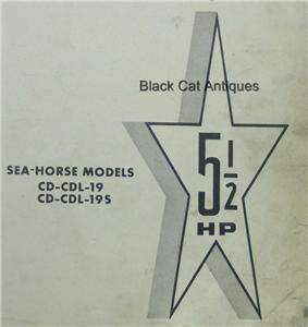   1962 Johnson Parts Catalog 5.5 HP Sea Horse Models CD CDL 19 19S Used