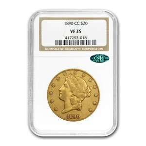  1890 CC $20 Gold Liberty Double Eagle VF 35 NGC CAC Toys 