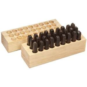 Young Bros 05274 27 Piece Reversed Stamp Letter Set, Steel, 3/16 
