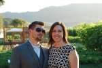 My husband and I in front of the French Laundry garden in Napa.