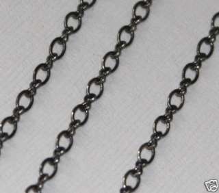 32ft spool Gunmetal figure 8 connector chain 2.5X3.1mm  