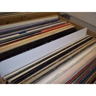 75 FULL 12inch Record Divider Cards for Vinyl Lp Albums White Plastic 