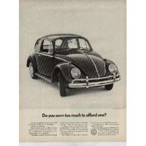  Do you earn too much to afford one?  1966 Volkswagen 