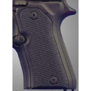  Hogue Beretta 92 Compact Grips Checkered G 10 Solid Black 