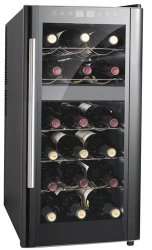   bottle Dual Zone Thermo Electric Wine Cooler Heating WC 1857DH  
