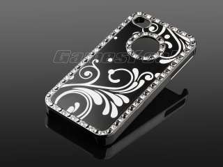   Aluminum Diamond Hard Case Cover F iPhone 4 4S + Screen Film  