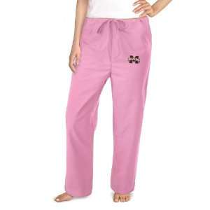  Mississippi State University Pink Scrub Pants Sm Sports 