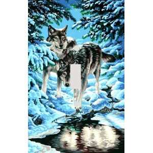  Wintry Wolves Decorative Switchplate Cover