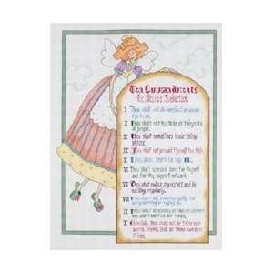  Janlynn 10 Commandments For Stress Reduction Counted Cross 