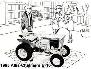 1965 Allis Chalmers B 10 Lawn Tractor Tool Box Magnet  