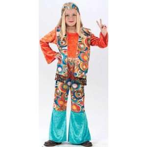  Groovy 60s Pop Art Hippie Girls Halloween Costume Size 