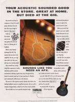 1994 PRINT AD FOR Yamaha APX Acoustic Electric GUITARS  