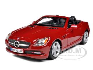   car of 2011 2012 mercedes slk class convertible red die cast model