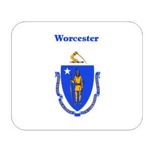  US State Flag   Worcester, Massachusetts (MA) Mouse Pad 