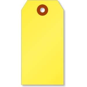  #3 (3¾ x 1 7/8)   Fluorescent Yellow Tags Fluorescent 