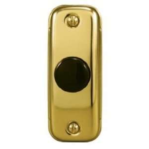  Basic Series Gold with Round Black Button Doorbell Button 